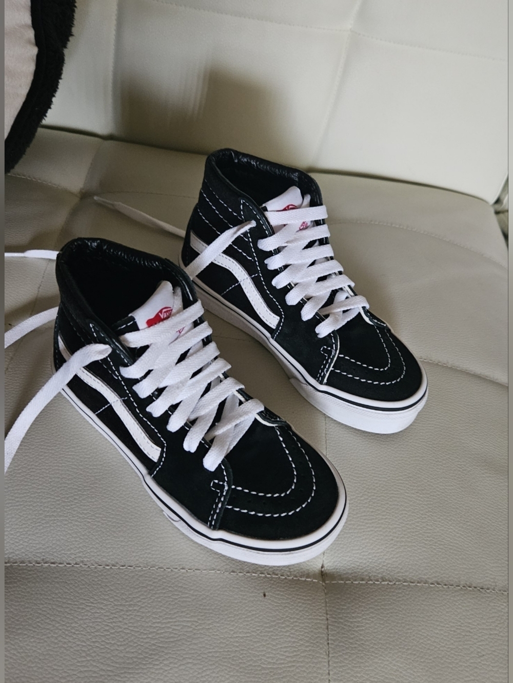 Vans Sk8-Hi Black & White Skate Sneakers
